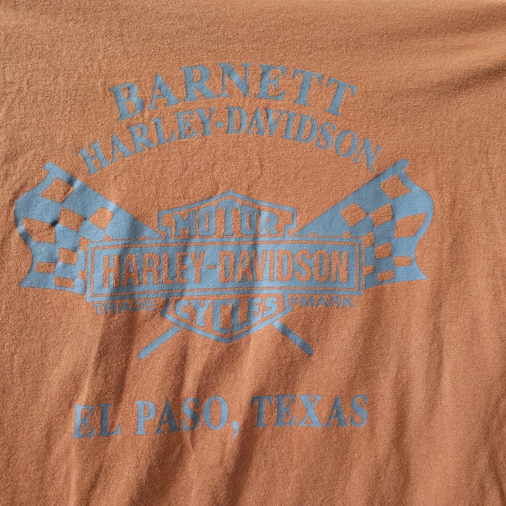 Harley-Davidson T-Shirt Men's Size XXL Orange El Paso TX - Picture 6 of 8